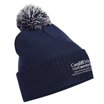 Cardiff Met Sport - Snowstar Beanie - Navy/White