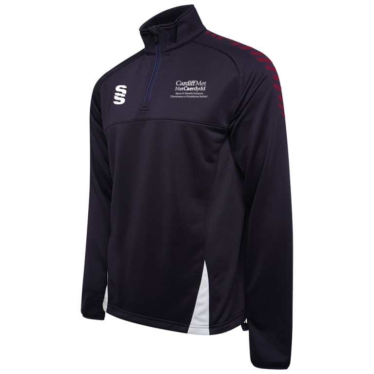 Cardiff Met Sport - Fuse Performance Top - Maroon Trim - Unisex Fit