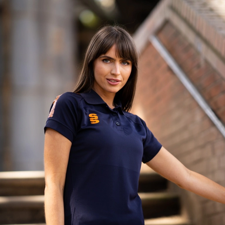 Cardiff Met Sport - Dual Solid Colour Polo - Women's Fit