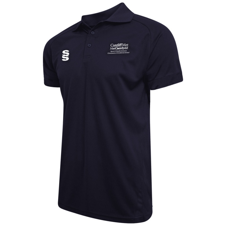 Cardiff Met Sport - Dual Solid Colour Polo - Women's Fit