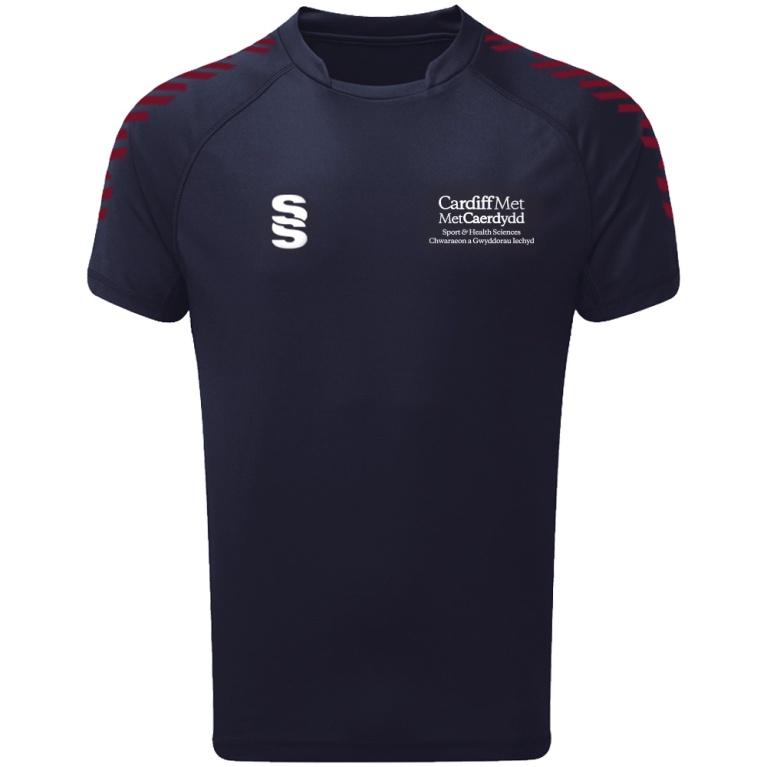 Cardiff Met Sport - Dual Games Shirt - Maroon Trim - Womens Fit